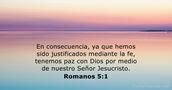 Mga Romano 5:1 .